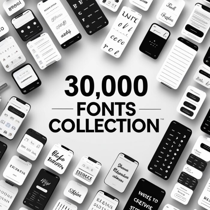 30,000 Font Collection