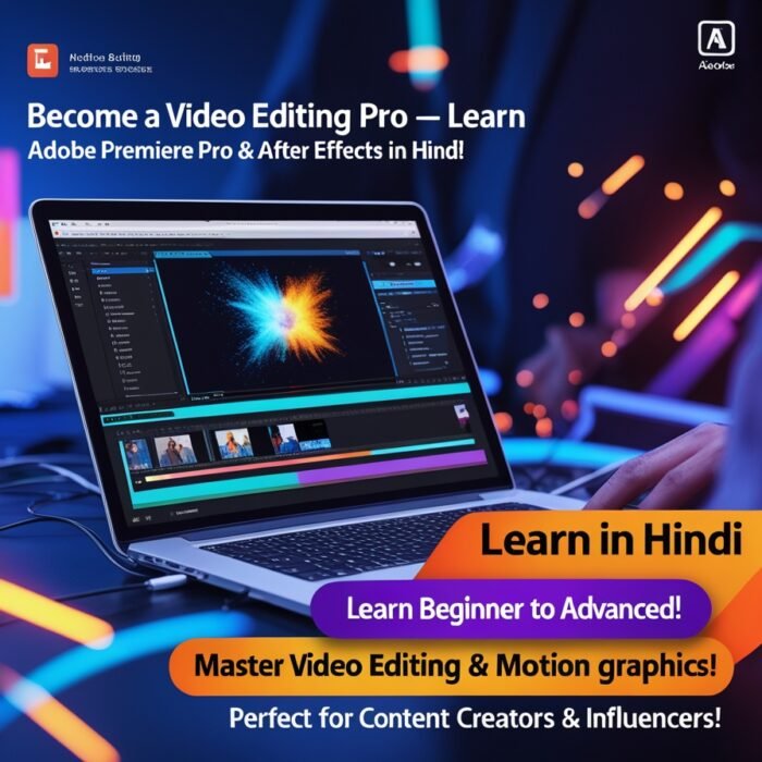 Adobe Premiere Pro & After Effects Video Editing in Hindi - Image 1