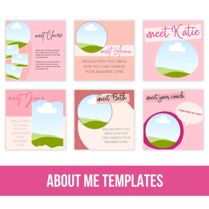 8500+ About Me Canva Templates